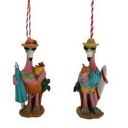 Thumbnail Beach Flamingo Ornament