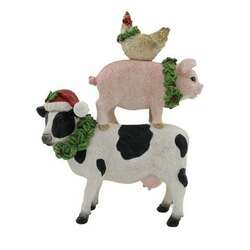 Item 516482 Stacked Christmas Farm Animals Figure