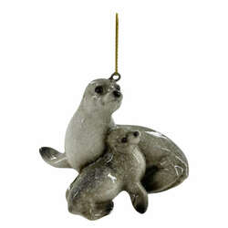 Item 519278 thumbnail Mom And Baby Seal Ornament