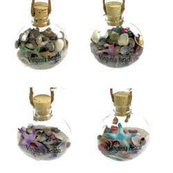 Item 524019 thumbnail Virginia Beach Bottle With Sand/Shells Ornament