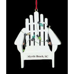 Thumbnail Myrtle Beach Sand Chair Ornament With Lights
