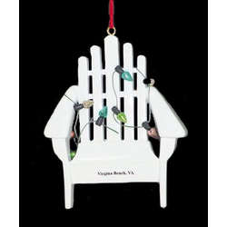 Item 525032 thumbnail Virginia Beach Adirondack Chair With Lights Ornament
