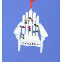 Item 525035 Pawleys Island Adirondack Chair With Lights Ornament