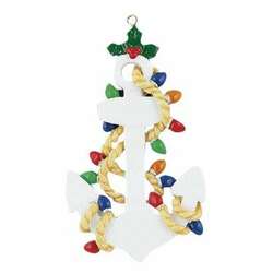 Item 525044 thumbnail Outer Banks White Anchors Away Ornament