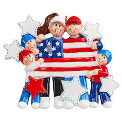 Item 525247 thumbnail Patriotic Family Of 5 Ornament