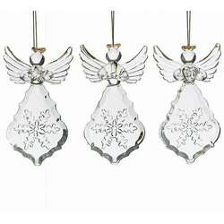 Item 527005 Clear Angel Drop Ornament