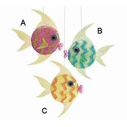 Item 527012 Tropical Stripe Fish Ornament