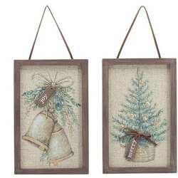 Item 527049 thumbnail Wood Framed Canvas Ornament
