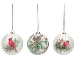 Item 527052 thumbnail Cardinal/Holly Ball Ornament