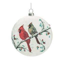 Item 527064 thumbnail Yuletide Cardinals Disc Ornament
