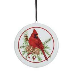 Item 527191 thumbnail Christmas Cardinal Disc Ornament