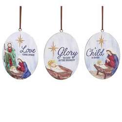 Item 527196 thumbnail Oval Religious Ornament