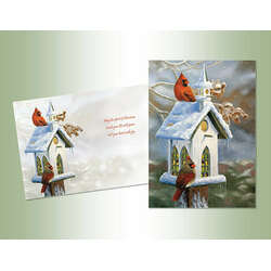 Item 552128 thumbnail Church Birdhouse Christmas Cards