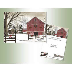 Item 552152 thumbnail Old Red Barn Christmas Cards