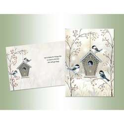 Item 552213 thumbnail Chickadees With Birdhouse Christmas Cards