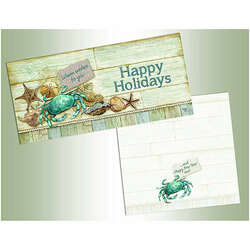 Item 552218 thumbnail Crab and Shells Christmas Cards