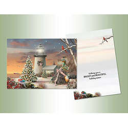 Item 552237 thumbnail Lighthouse With Tree At Sunset Cards