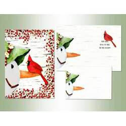 Item 552254 thumbnail Snowman Cardinal Christmas Cards