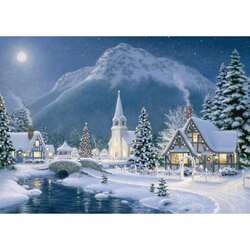 Item 552302 thumbnail Mountain Church Christmas Cards