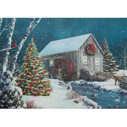 Item 558087 thumbnail Tabletop Mill Scene Lighted Canvas Print