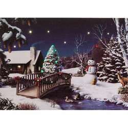 Item 558118 thumbnail Snowman Scene Tabletop Canvas Print