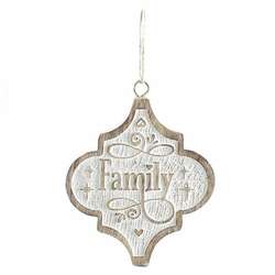 Item 558218 thumbnail Mango Wood Family Ornament