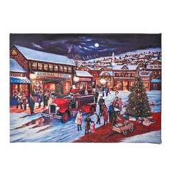Item 558262 thumbnail Tabletop Hometown Christmas Lighted Canvas