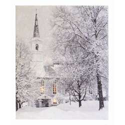 Item 558361 thumbnail Lighted Historic Church Canvas