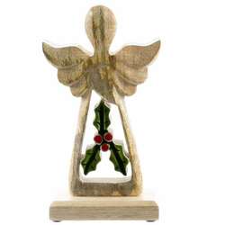 Item 558397 thumbnail Mango Wood Angel With Holy