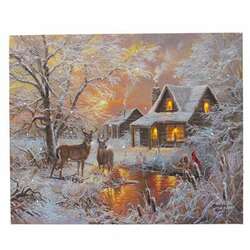 Item 558485 thumbnail Cabin Bliss Lighted Canvas