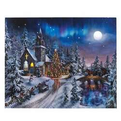 Item 558487 thumbnail Lighted Canvas Church