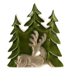 Item 558496 thumbnail Mango Wood Triple Tree With Deer