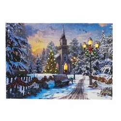 Item 558520 thumbnail Tabletop Church Lights Lighted Canvas