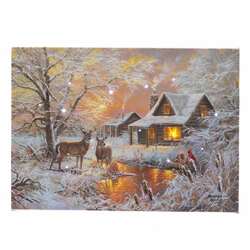 Item 558582 thumbnail Tabletop Sunset Bliss Lighted Canvas