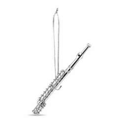 Item 560019 thumbnail Silver Flute Ornament