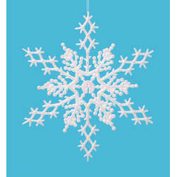 Item 568184 Large Pearlized Snowflake Ornament