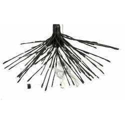 Item 599108 Large LED Lighted Black Starburst Hanging With 120 Bronze Bulbs