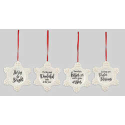 Item 601065 Snowflake Dish Ornament