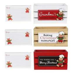 Item 601084 Recipe Box With 50 Cards
