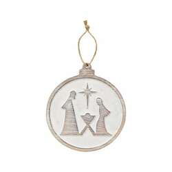 Item 609038 Nativity Carved Ornament