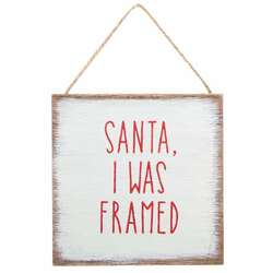 Item 609041 thumbnail I Was Framed Wood Ornament