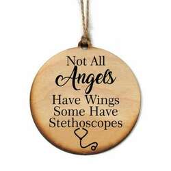 Item 613277 thumbnail Not All Angels Have Wings Some Have Stethoscopes Ornament