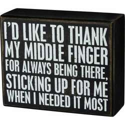 Item 642244 thumbnail ID LIKE TO THANK BOX SIGN