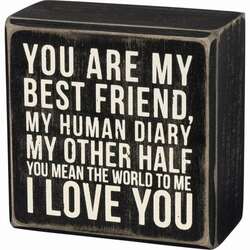 Item 642364 thumbnail I Love You Box Sign