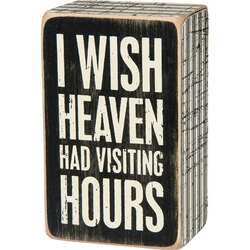 Item 642404 thumbnail Visiting Hours Box Sign