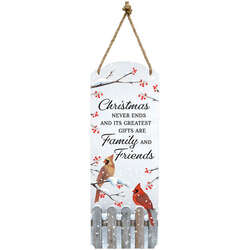 Item 655026 thumbnail Cardinal Christmas Metal Wall Decoration