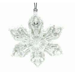 Item 805020 White Snowflake Ornament