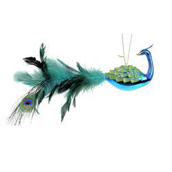 Item 808067 Blue Peacock Ornament