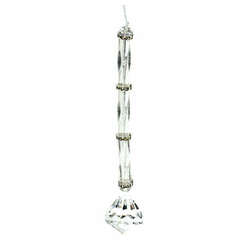Item 815028 thumbnail Clear/Silver Drop Ornament