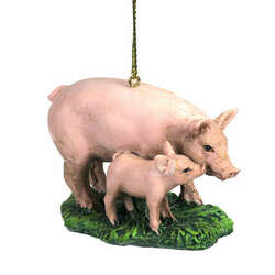 Item 815029 thumbnail Mama Pig With Piglet Ornament